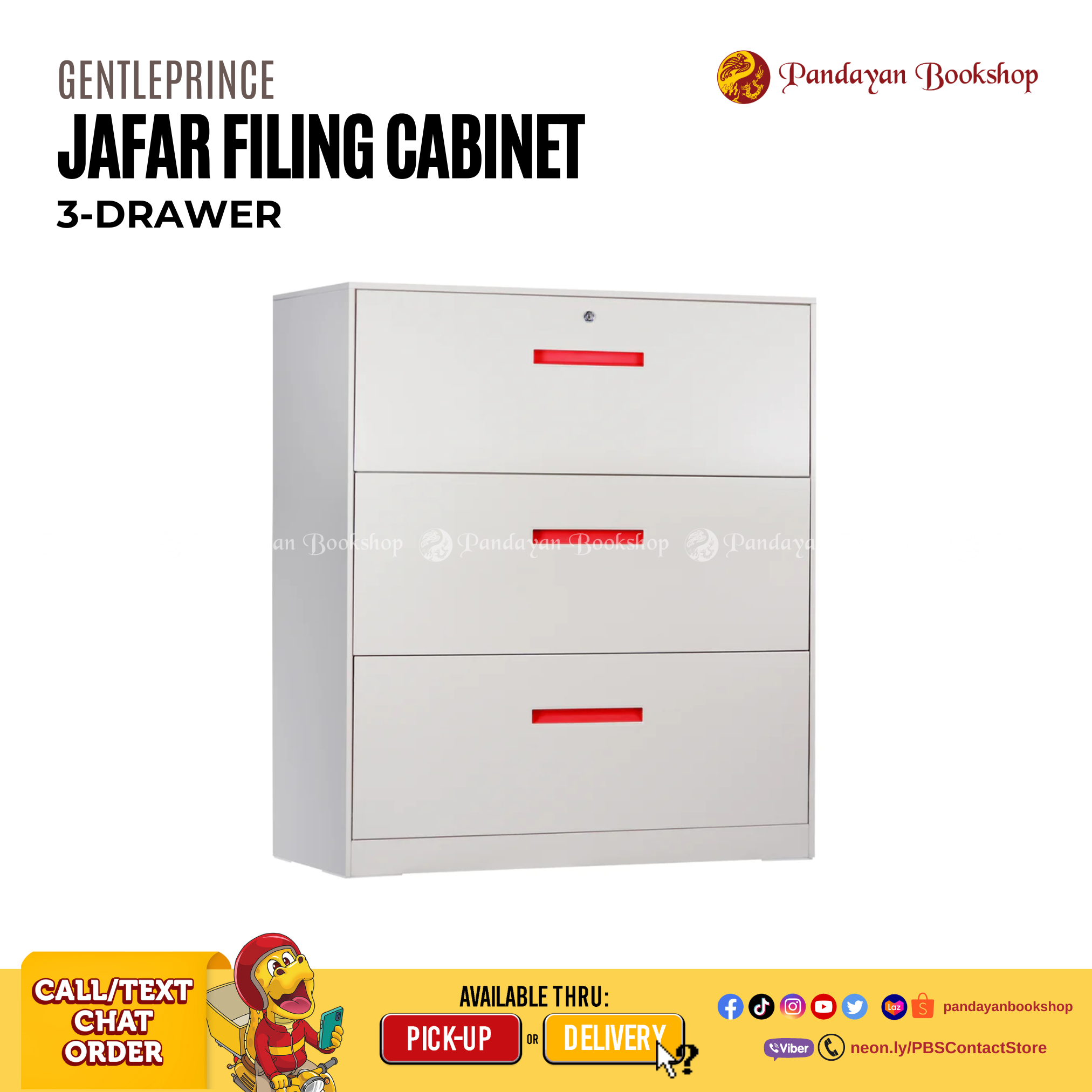 Jafar Office Filing Cabinet 3-Drawer Lateral